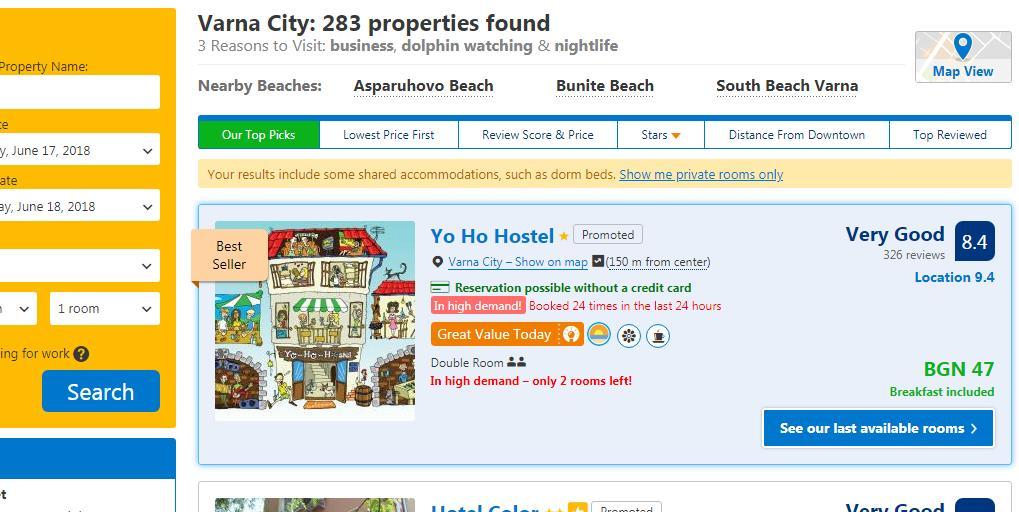 Yo Ho Hostel Βάρνα Εξωτερικό φωτογραφία